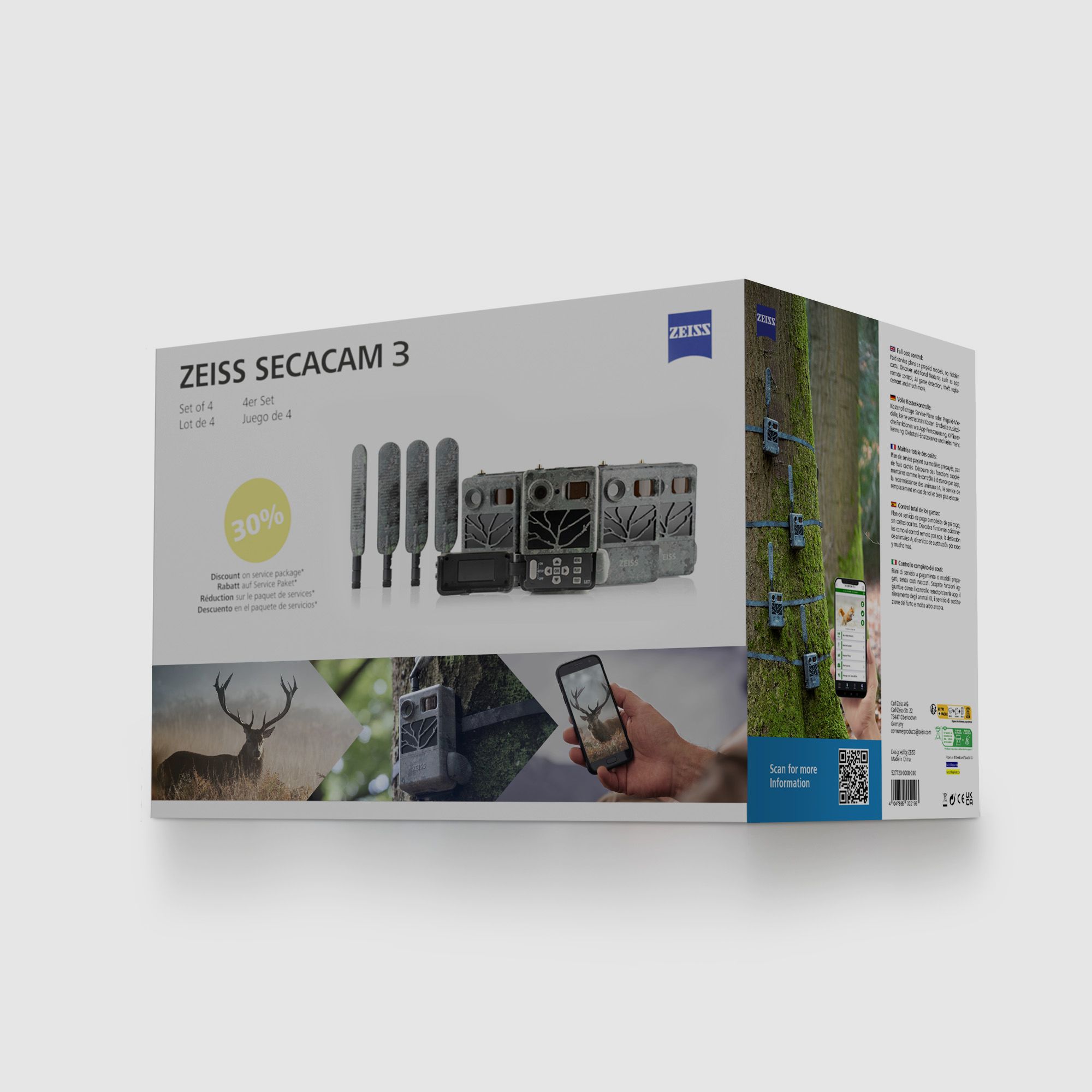 Zeiss Secacam 3 4er Bundle Wildkamera