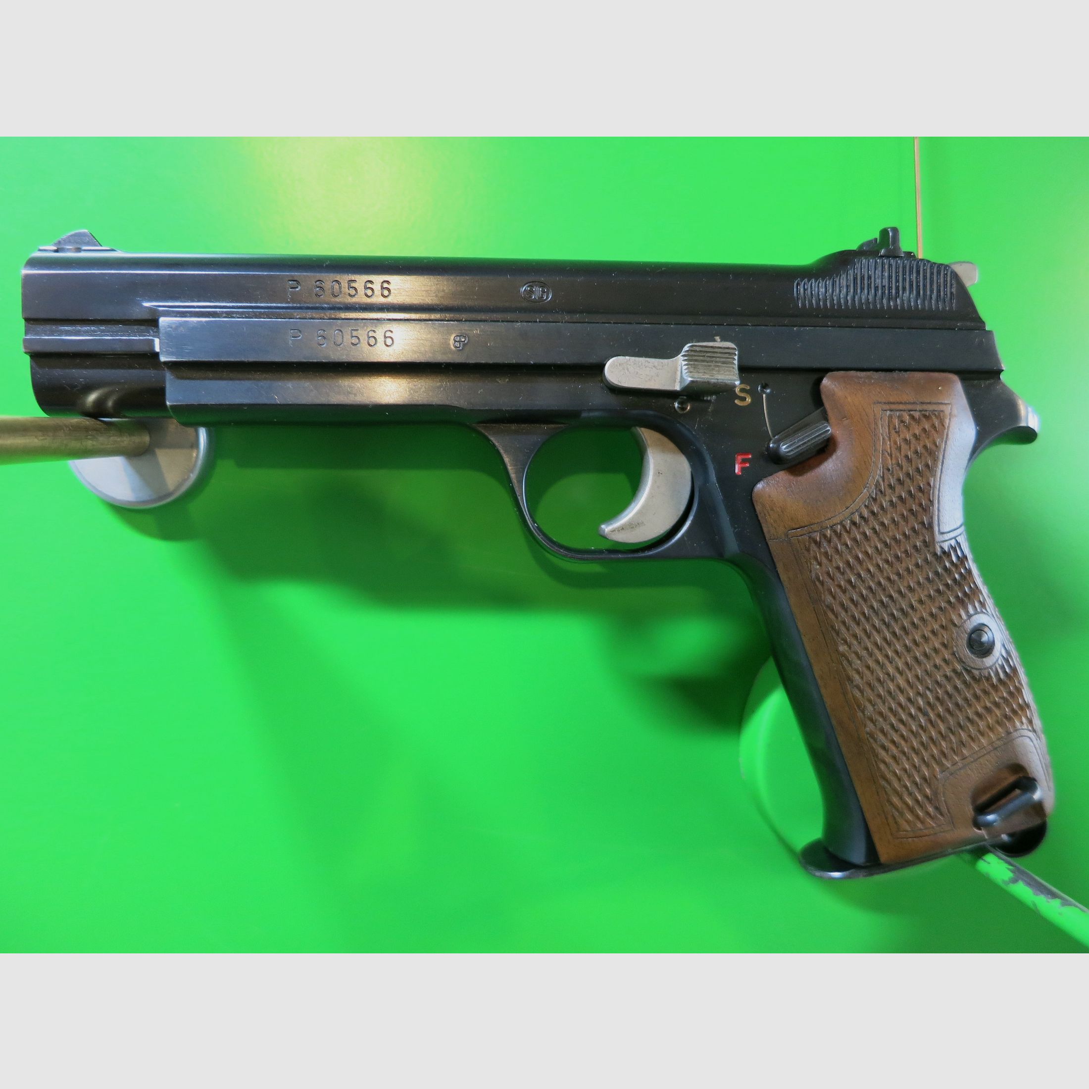 Semi-automatic pistol SIG P210, pistol 49 cal. 9mm Luger, new proof #44-
