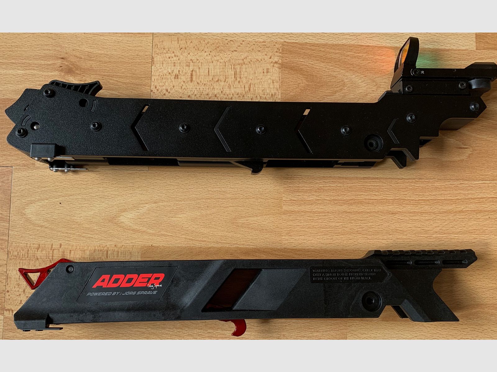 EK Archery Adder repeating crossbow with a lot of accessories