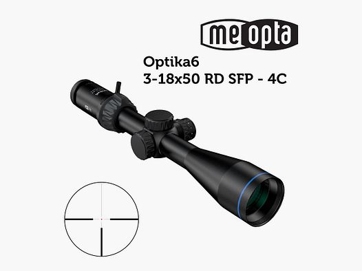 Meopta – Zielfernrohr MeoPro Optika6 – 3-18×50 SFP – RD 4C