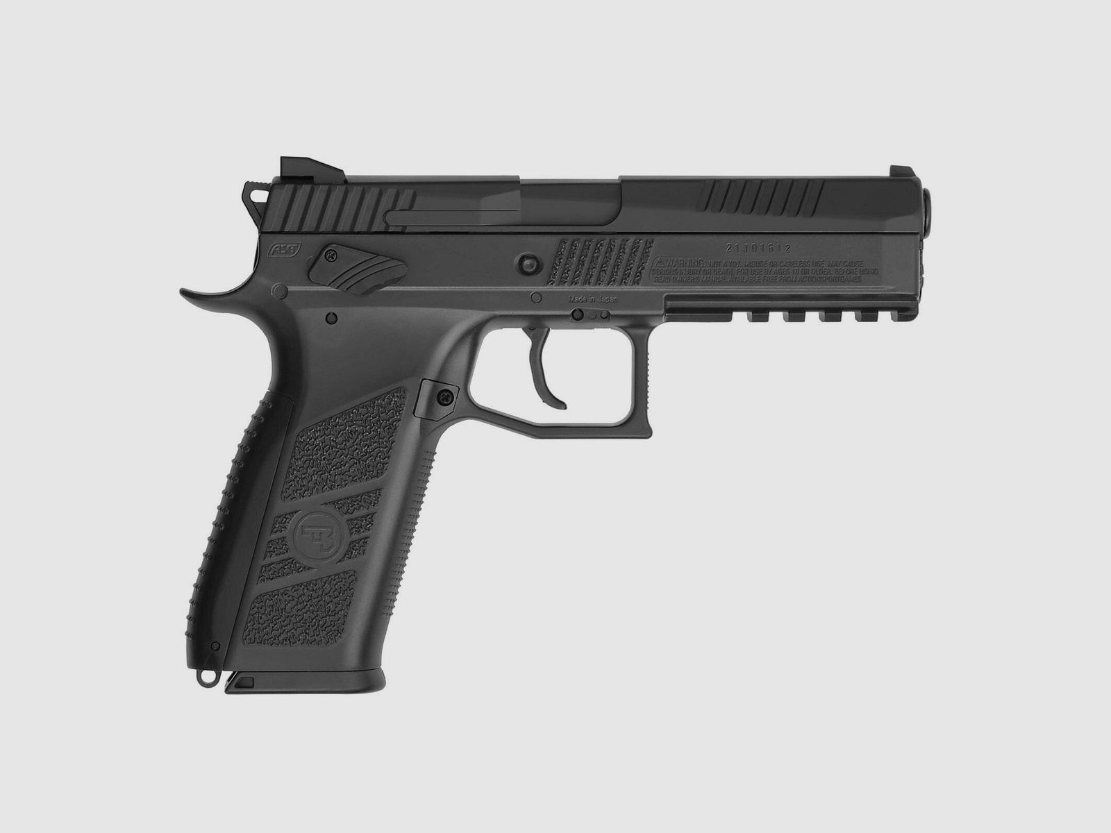 Kompettset CZ P-09 Duty 4,5 mm Diabolo/Stahl BB Co2-Pistole Blow Back (P18) + 10 Co2-Kapseln Umarex + 1500 Stahl-BB's Umarex