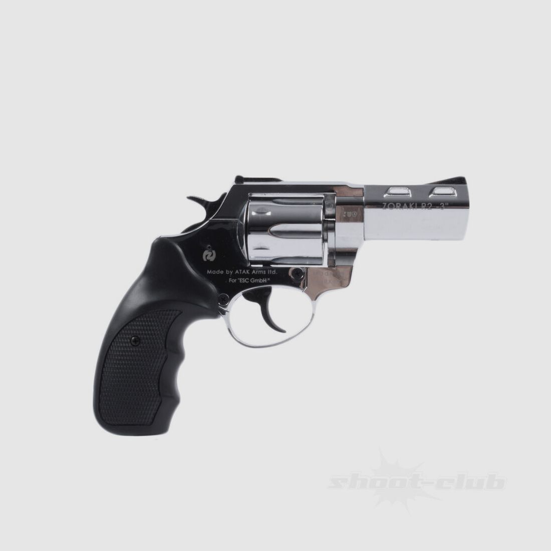 Zoraki R2 3'' blank-firing revolver 9mm R.K. - Chrome