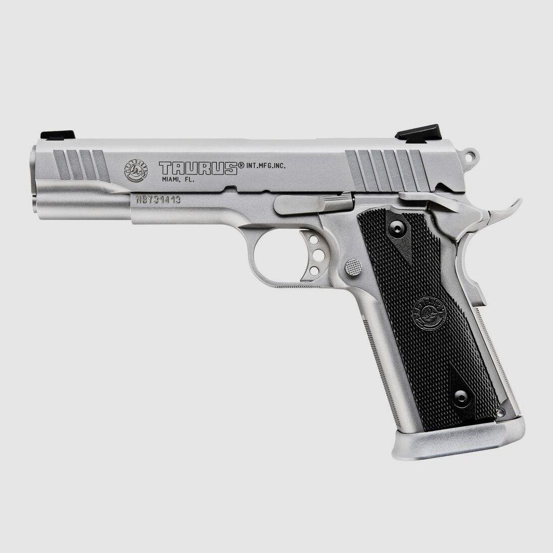 Taurus	 PT 1911  Stainless Steel matt Pistole