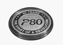 Glock Coin/Medal "40th Anniversary P80" - Metal - Ø 40 mm