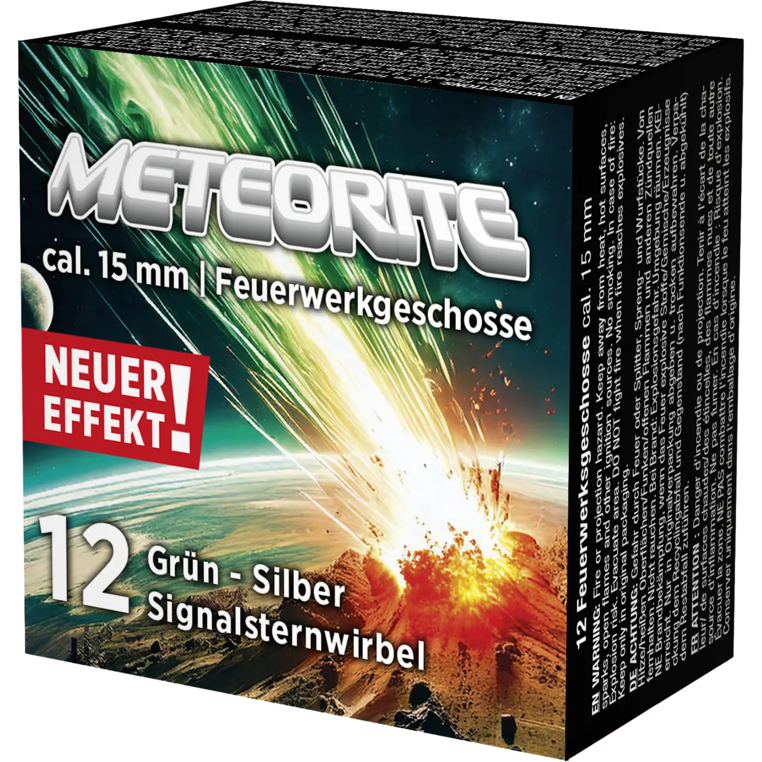 Umarex Signalsternwirbel Meteorite Grün-Silber Kal. 15mm - 12 Schuss