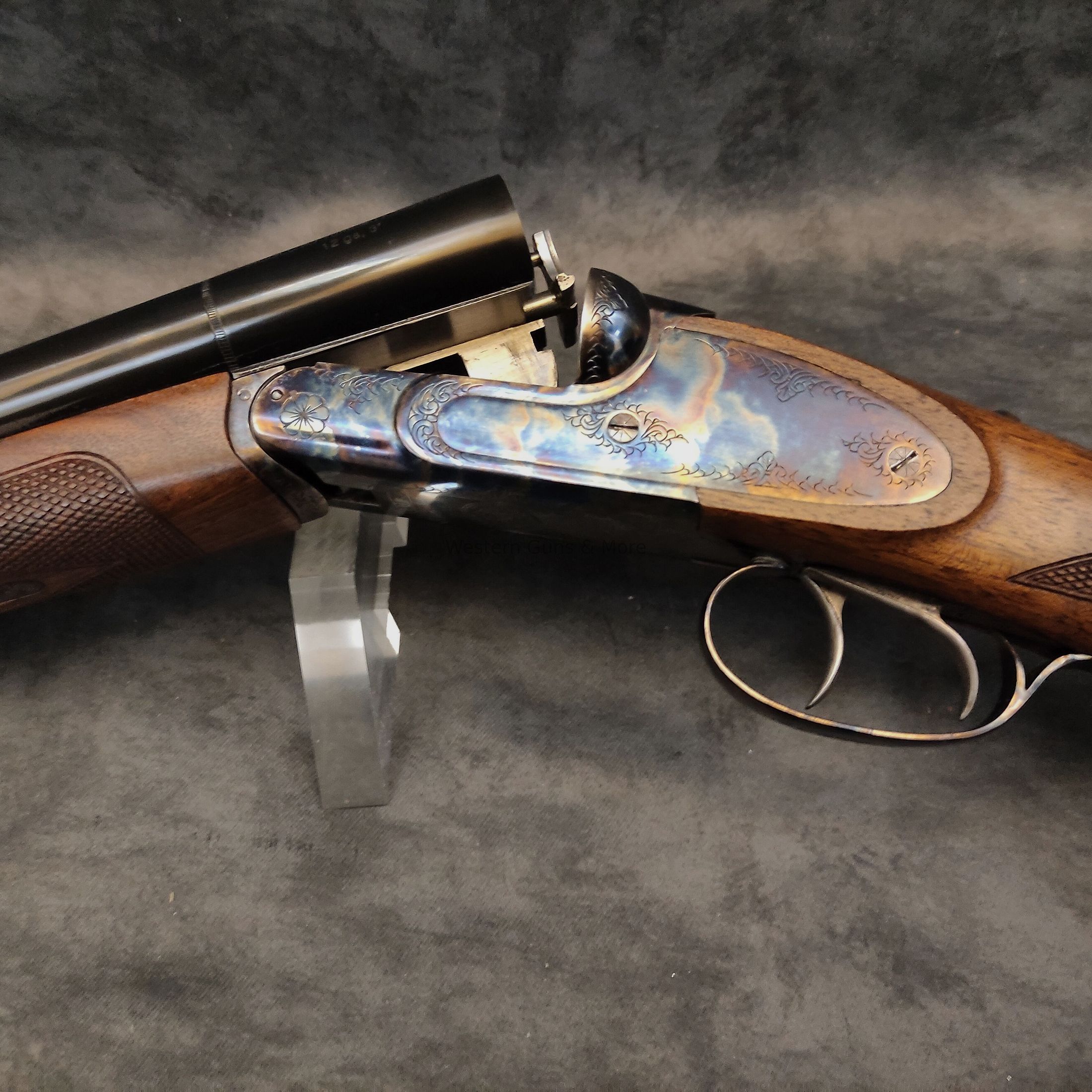 Huglu	 Huglu Kal.12/76  Mod. 201A Color Case "Coachgun" B2 Ware