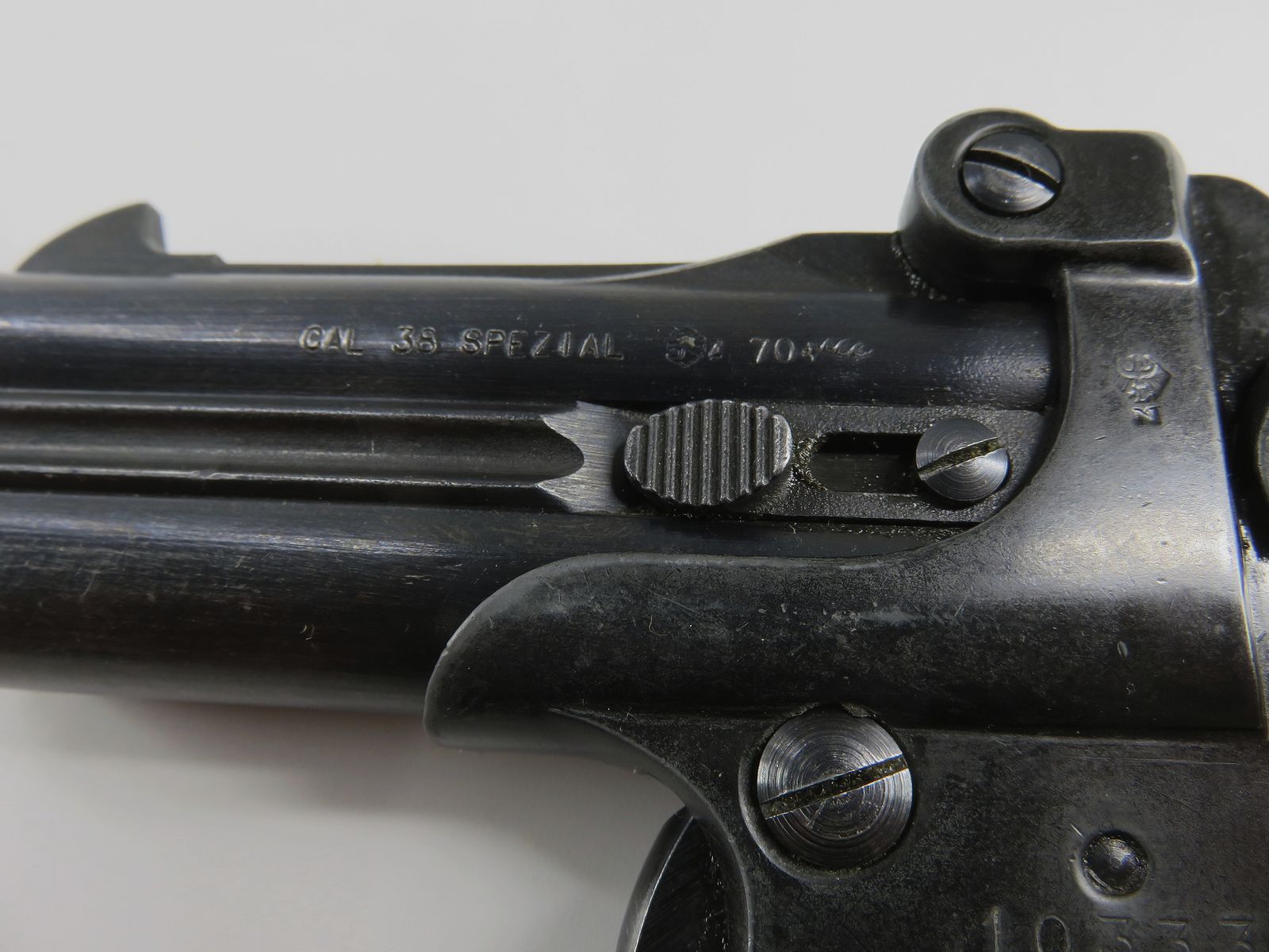Doppelläufiger Derringer Röhm Modell RG 17 | Kaliber .38 Spezial | Deutscher Beschuss | Sammlerwaffe!