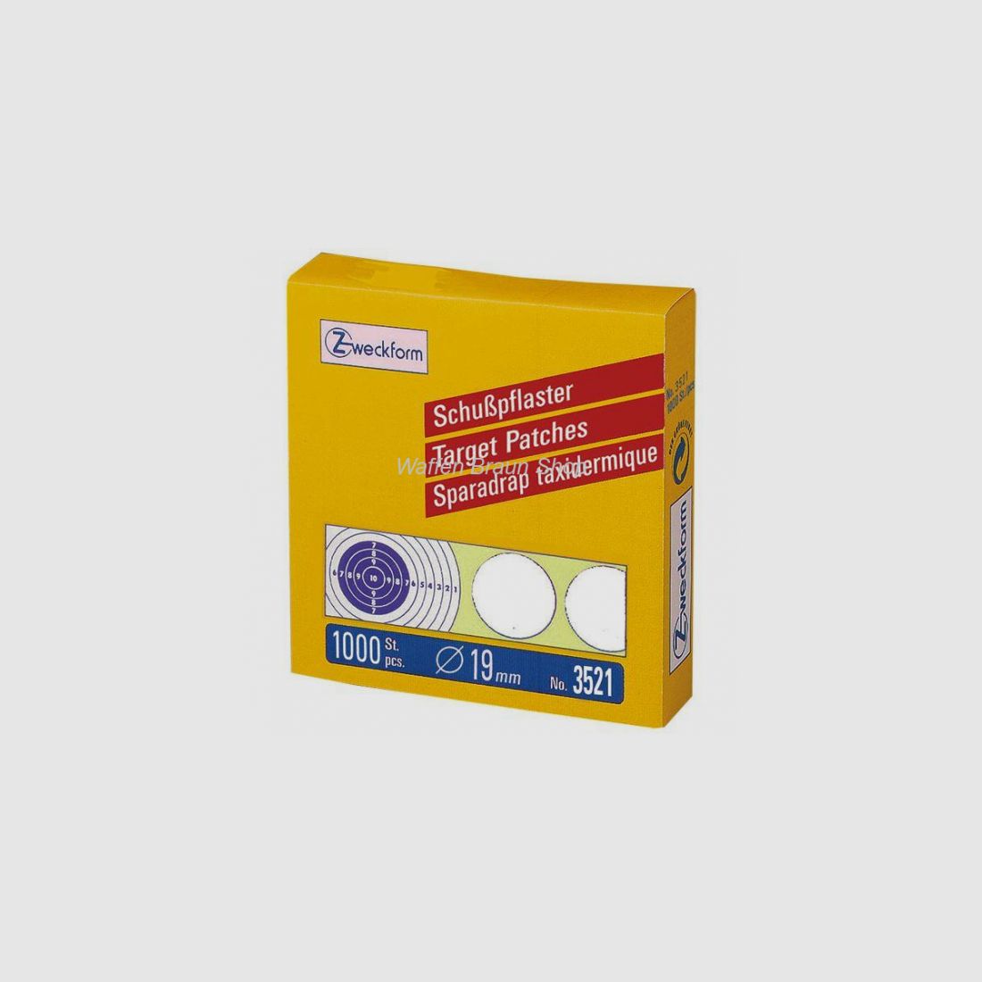 ZWECKFORM Schusspflaster weiss