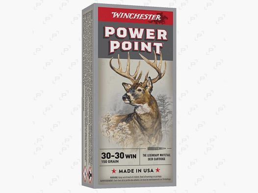 Doos van 20 patronen voor groot wild WINCHESTER POWER POINT Kaliber .30-30 WIN - 150 GR