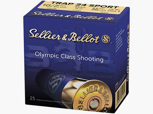 SELLIER & BELLOT TRAP 24 SPORT- 16/70 - 24G - 2.4MM - 25 CARTRIDGES