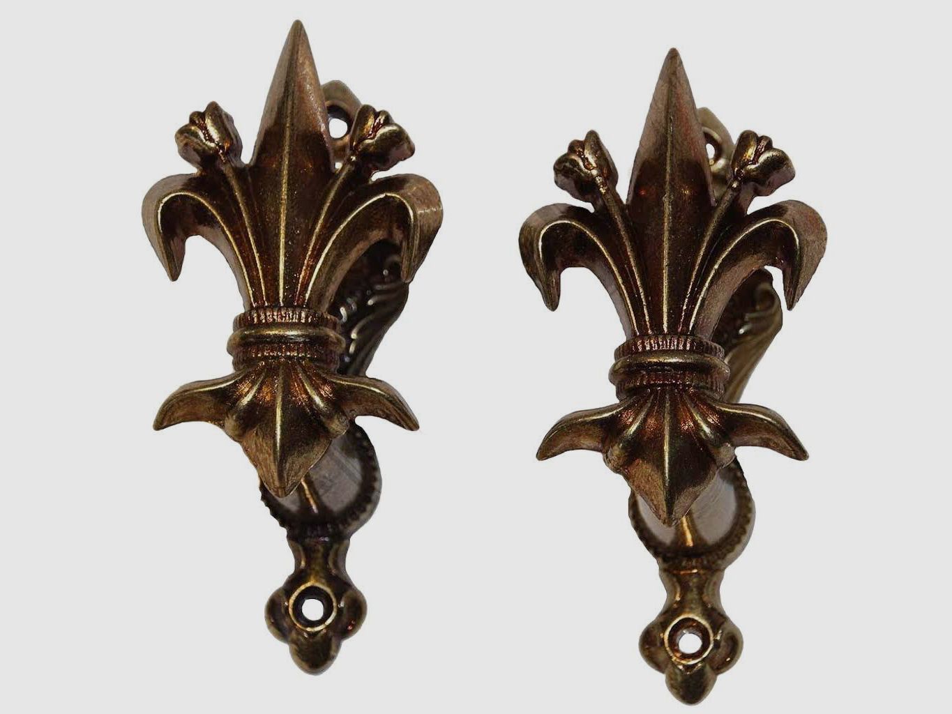 Juego de soporte de pared Lirio Oro