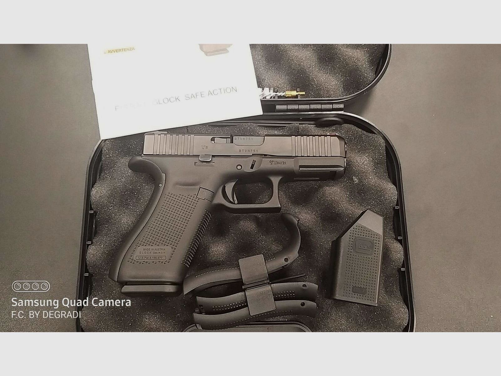 GLOCK MOD.45 Calibro 9X21, billede 1 af 4