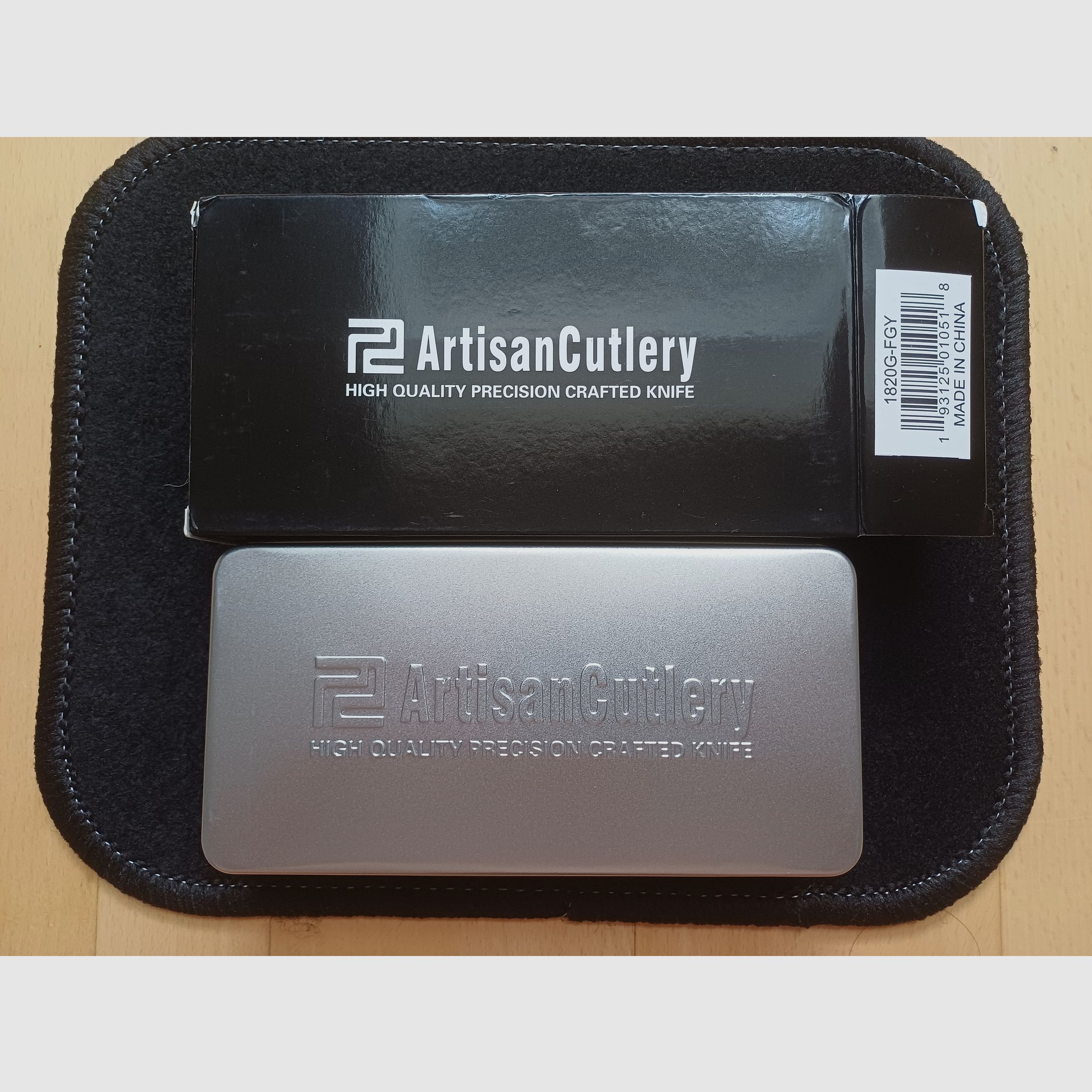Artisan Cutlery Proponent  1820G-FGY Titan Griff  S35VN Klinge