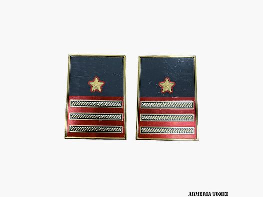 GUARDIA DI FINANZA – PAIR OF METAL RANKS LIEUTENANT