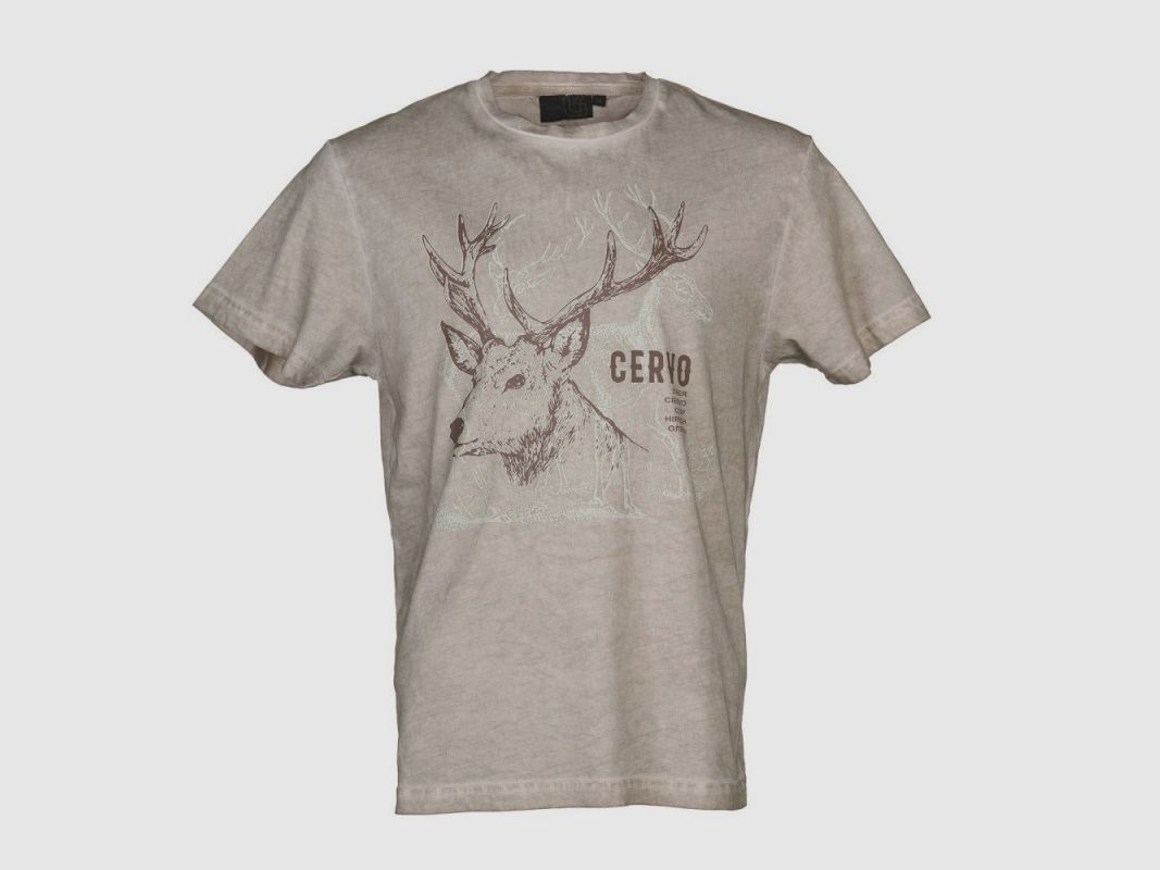 T-shirt Jersey Jeleń Szary, zdjęcie 1 z 2