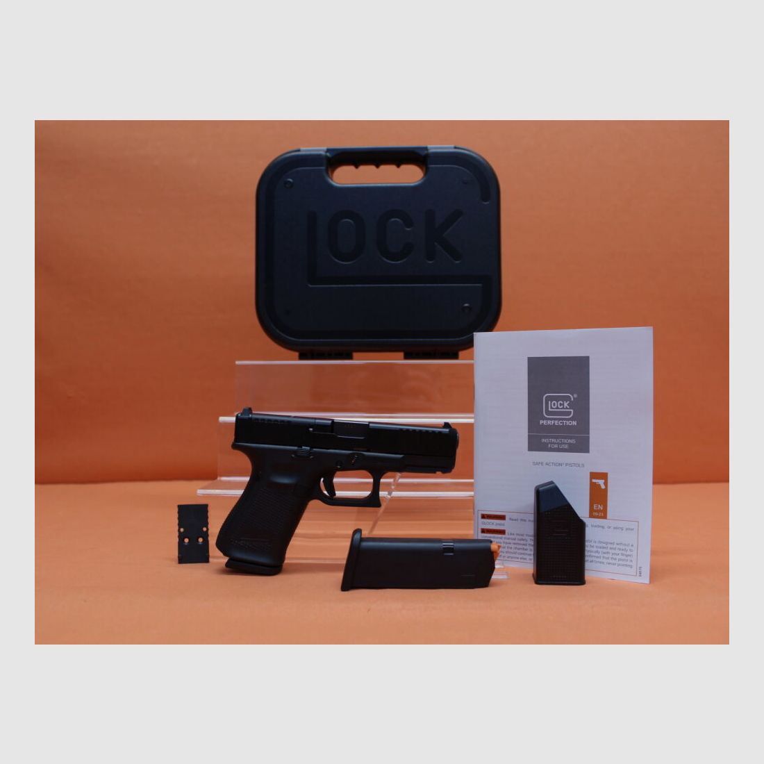 Glock Ha.Pistole 9mmLuger Glock19 Gen5 (MOS) FS 102mm Lauf Modular Optic System f. Red Dot Sight (9mmPara)