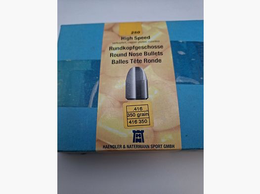 H&N Sport Geschosse Rundkopf High Speed .416 / 350gr