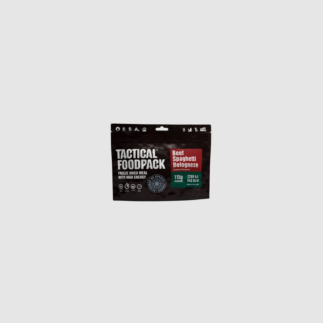 Tactical Foodpack | Rindfleisch-Spaghetti Bolognese 115 g, Bild 1 von 6