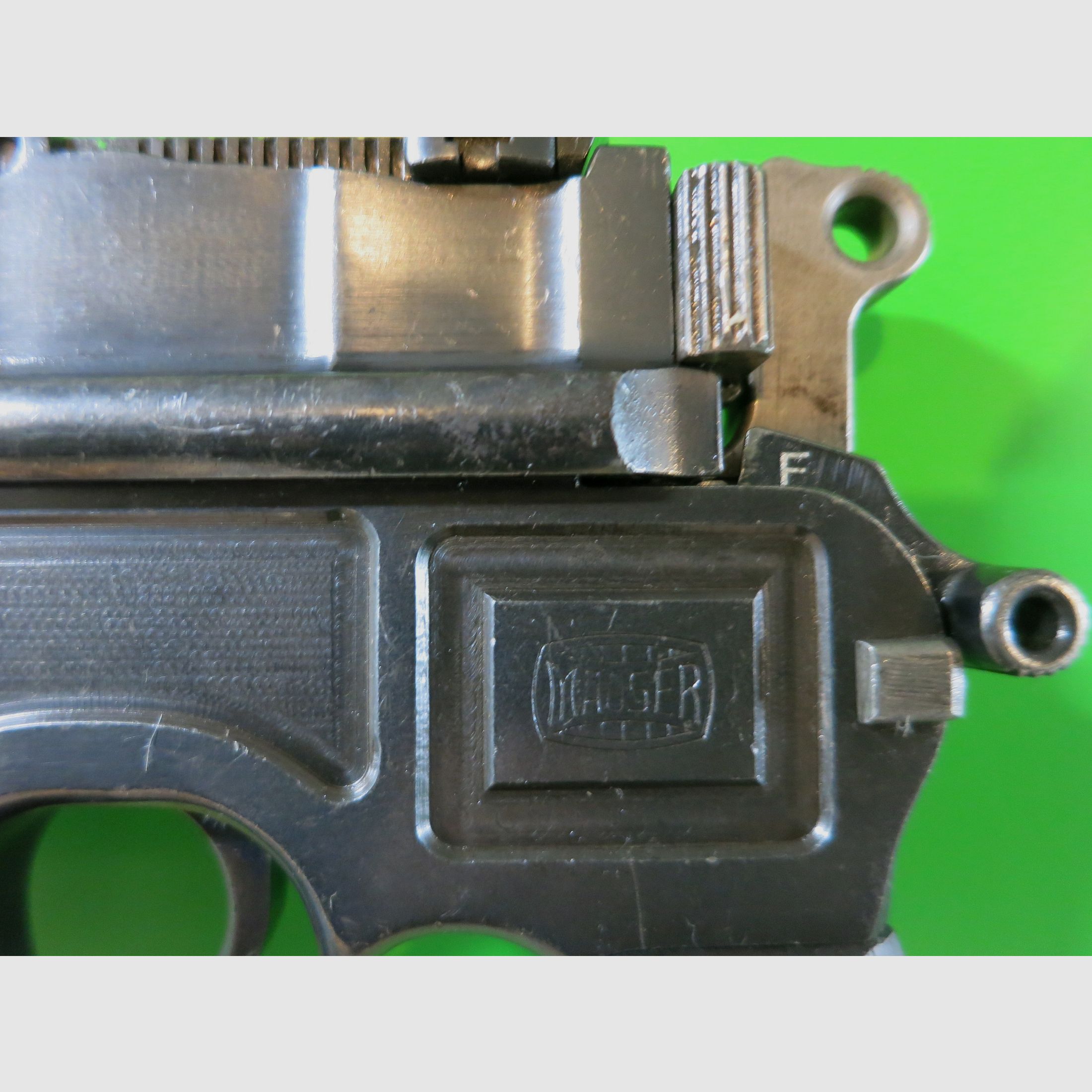 Mauser C96, Broomhandle, Mauser Oberndorf, Kal. 7,63 Mauser   #77-, Bild 13 von 14