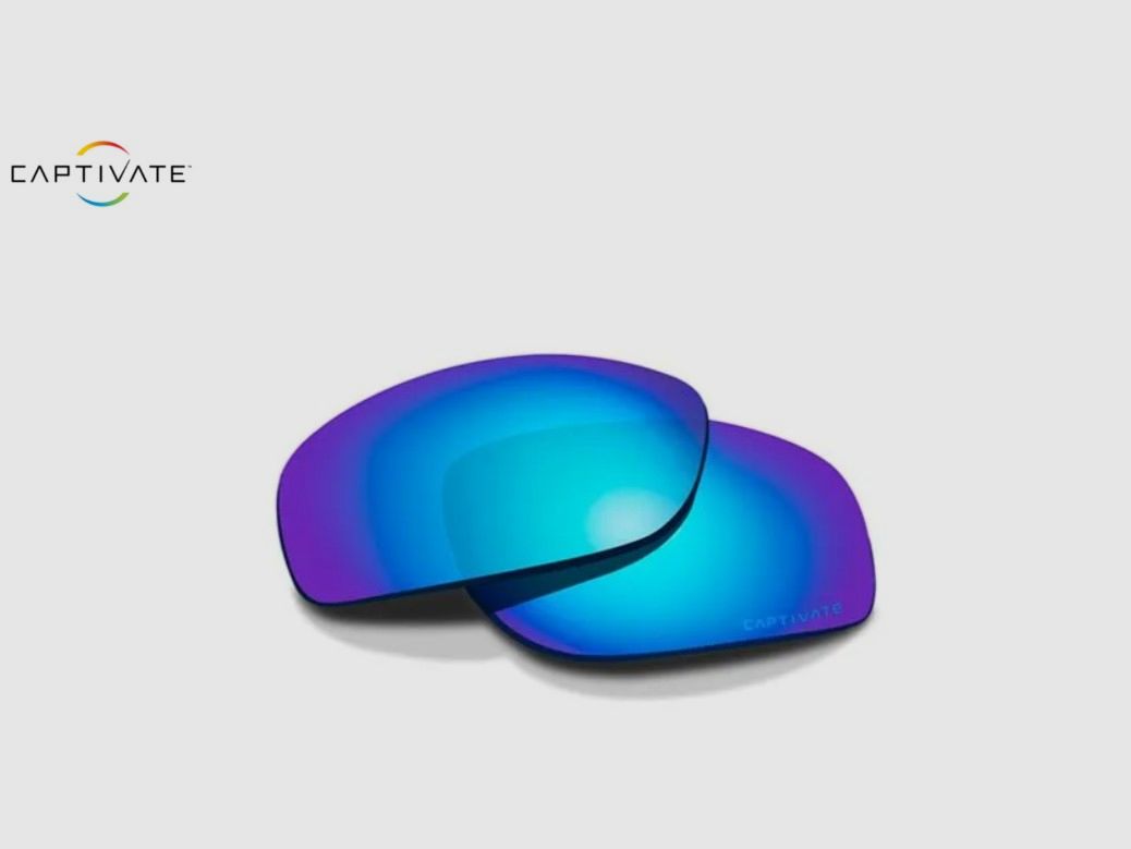 Wiley X Peak lenses in CAPTIVATE™ Polarized Blue Mirror ACPEAPBM