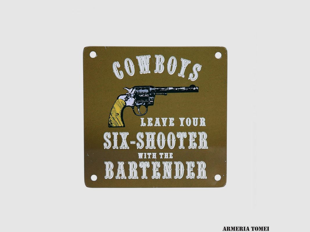 MAGNETISCHE METALLPLATTE COWBOY