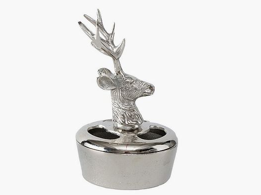 Lovergreen art of the table motif ashtray aluminum deer motif