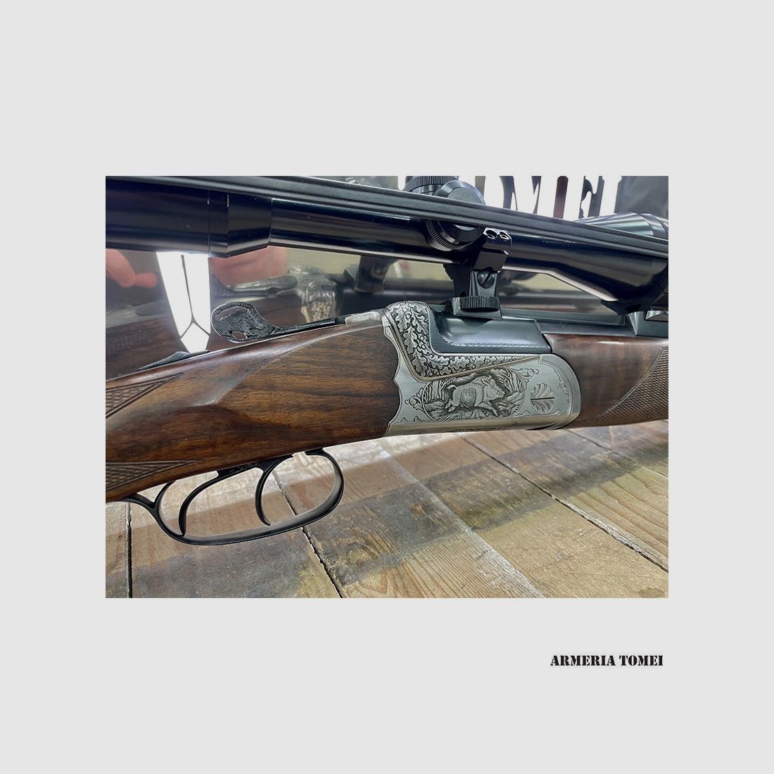 UTILISÉ – Fusil superposé – P. ZANARDINI ARTIGIANALE Cal. 20 Mag. et 5,6×50 R.MAG., image 2 sur 11