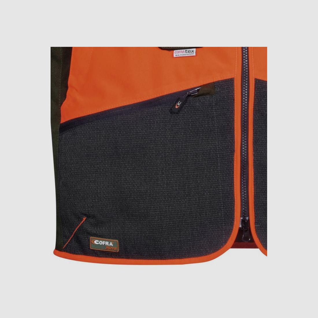 Cofra Gilet groen en oranje hoge zichtbaarheid model Wulfen art. V324-0-04 COFRA, afbeelding 6 van 7