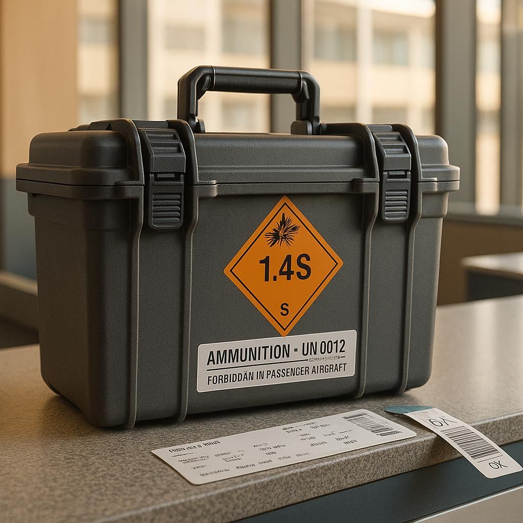 So transportierst Du Munition im Flugzeug