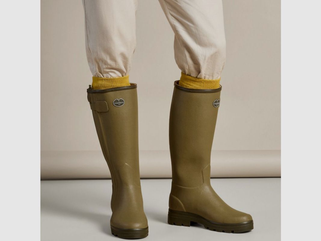 Bottes en Caoutchouc Le Chameau "Chasseur" avec Doublure en Cuir, image 6 sur 8