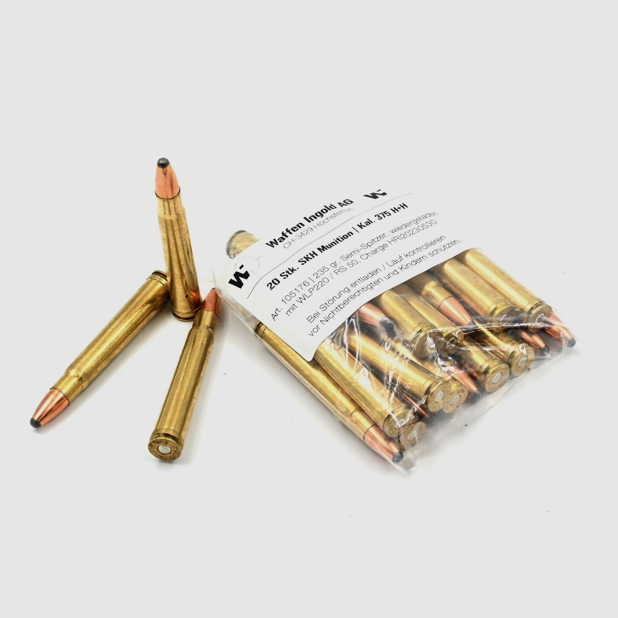 SKH, 375 H+H Mag, Semi-Spitzer, 235 gr., 20 Stk.