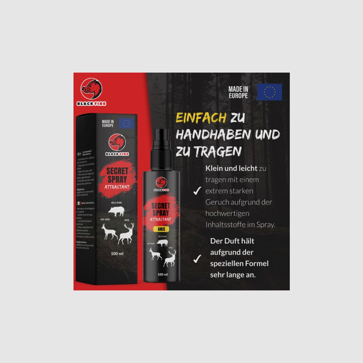 Zwarte Vuur Spray ANIS 100ml