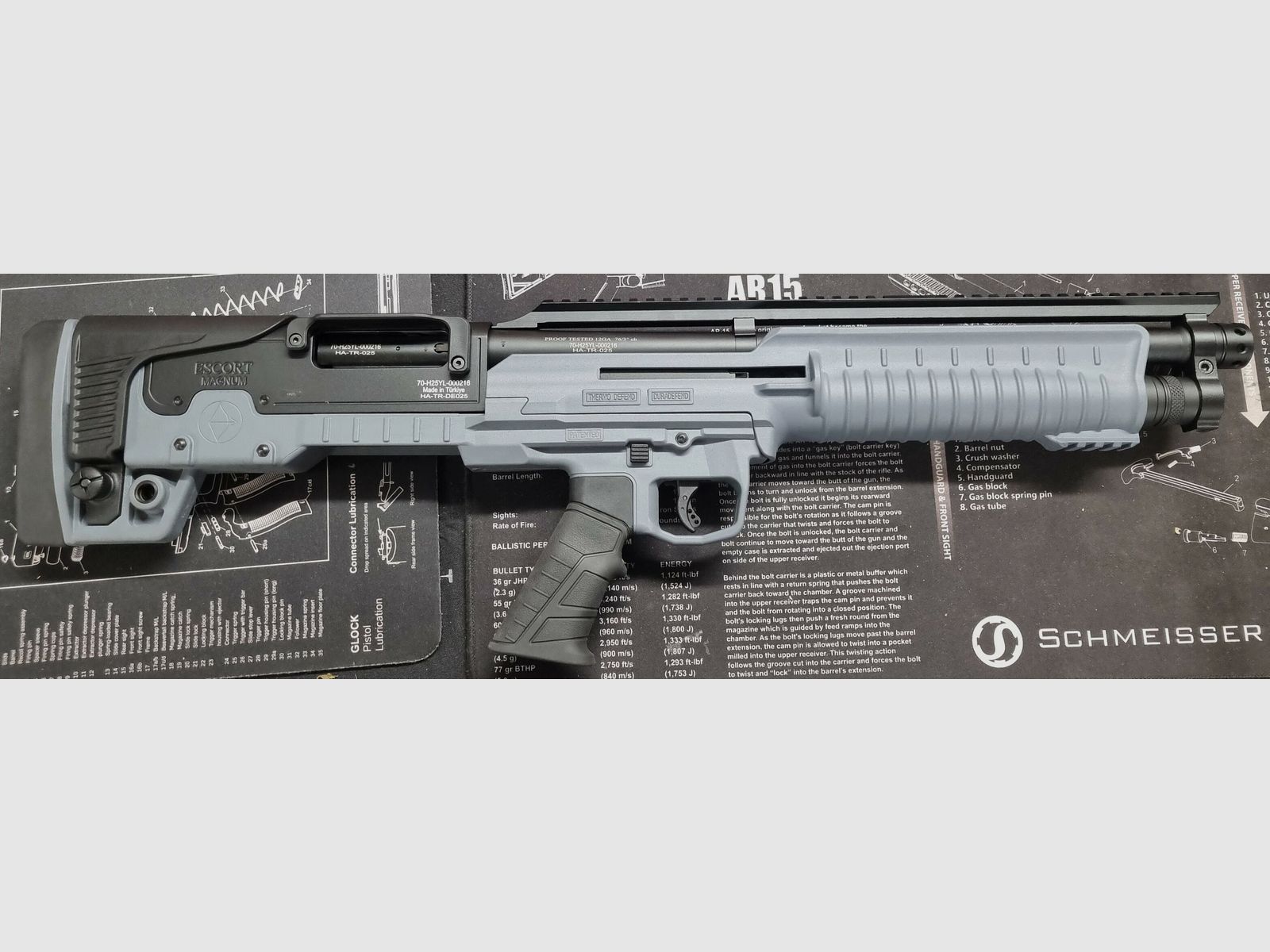 Hatsan Escort - Bull Tc PX Grey 12/76 - 18" 6 Schuss