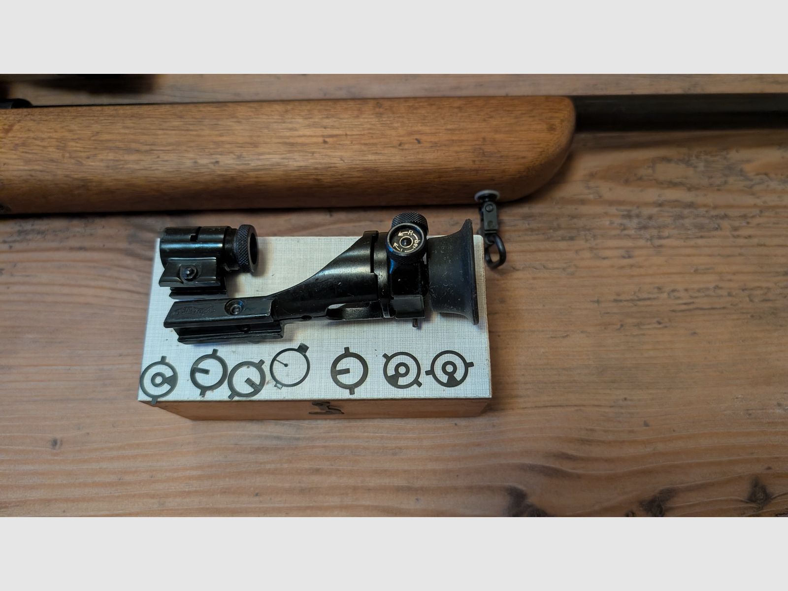 Walther Matchbüchse z diopterem i ZFR, .22lfb w tym torba