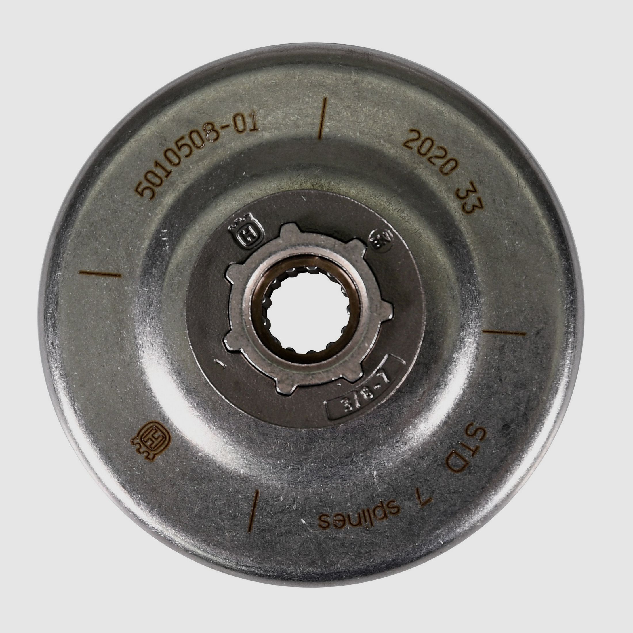 Husqvarna kettingtandwiel compleet met naaldlager 3/8", 7 tanden, naafdiameter standaard