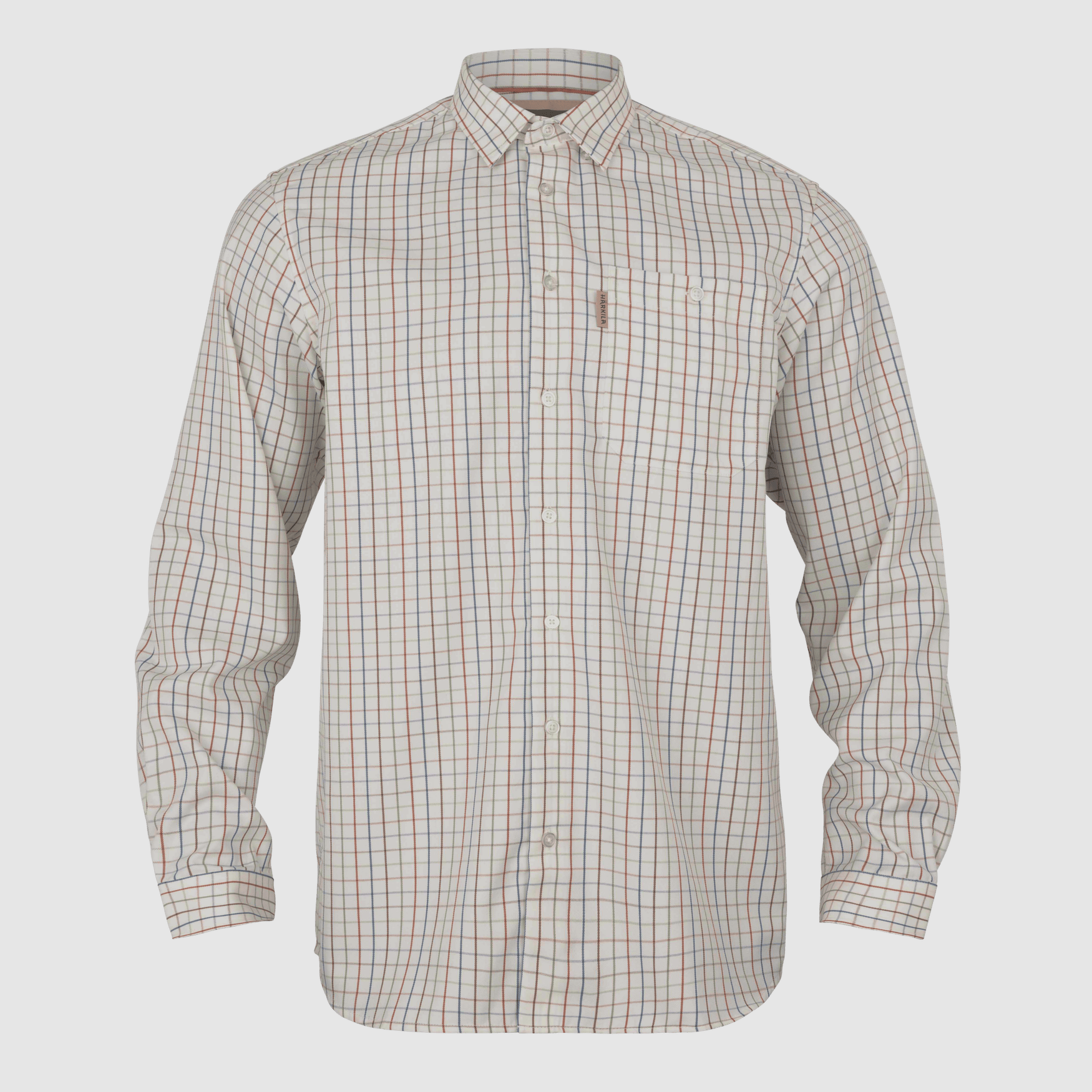 Härkila Haywood L/S Wool Blend Shirt Men Arabian Spice Check XL