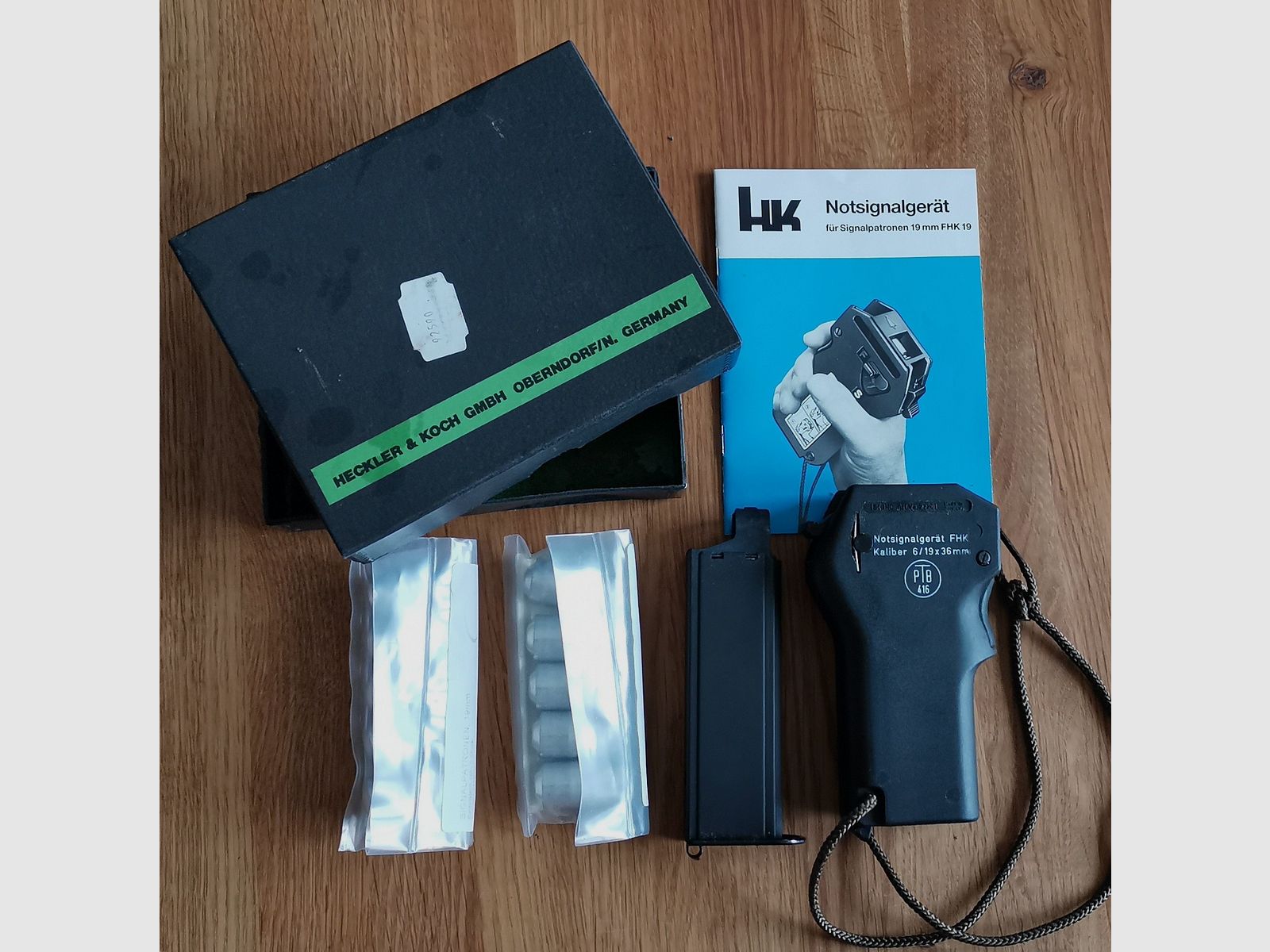 Heckler & Koch noodsignaalapparaat PTB versie, 19 mm, Nieuw in originele verpakking,