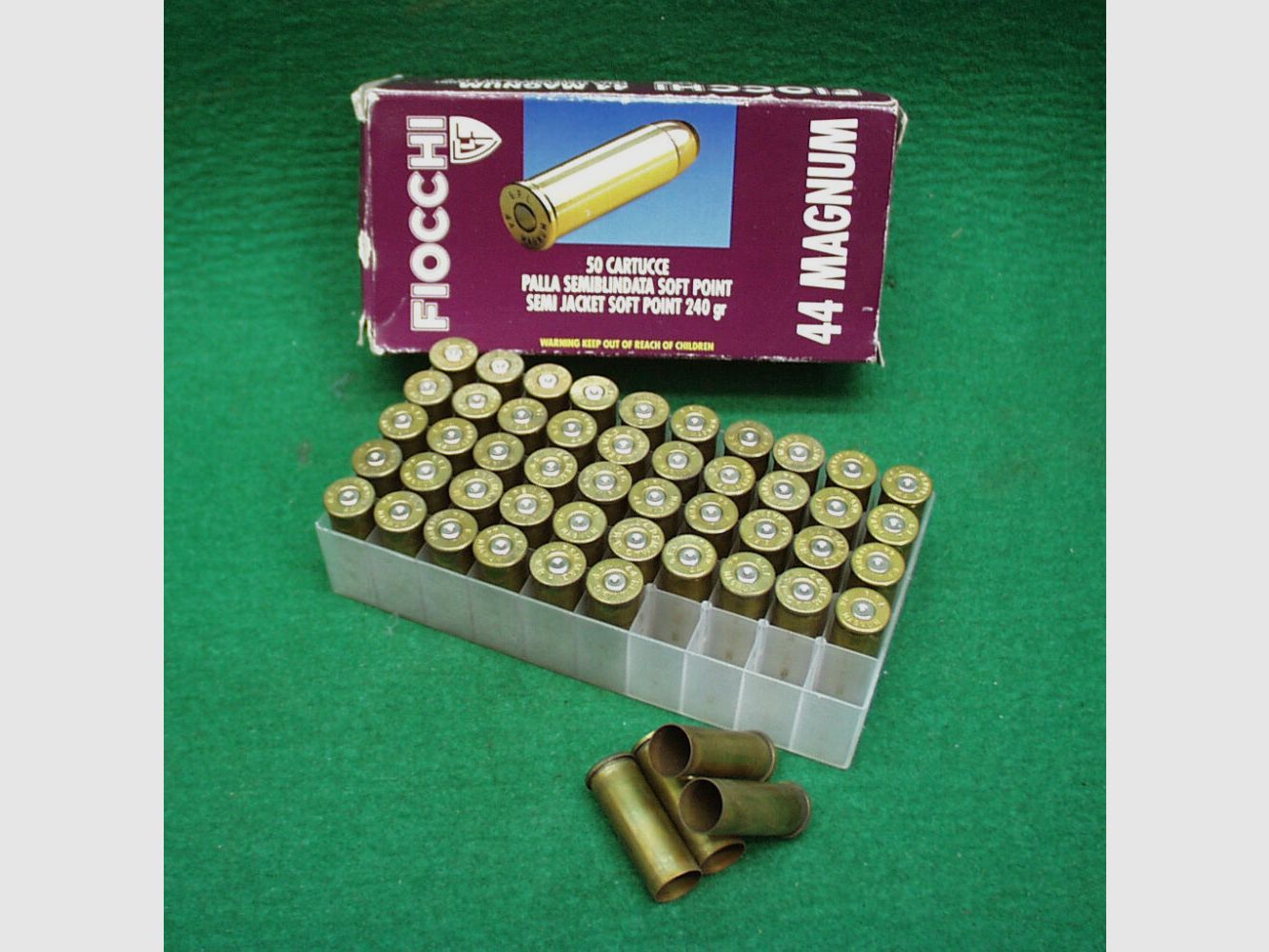 Fiocchi Hülsen Kal.44Mag, gebraucht