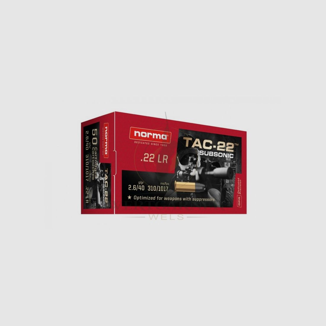 Norma TAC-22 .22LR Subsonic 2,6G/40GRS, zdjęcie 1 z 2