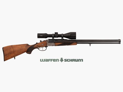 Krieghoff Trumpf 12/70-7x65R, ZF Hawke 3-12x56 Abs. 40 bel., rail Weaver, LL: 63 cm, tension séparée de la balle