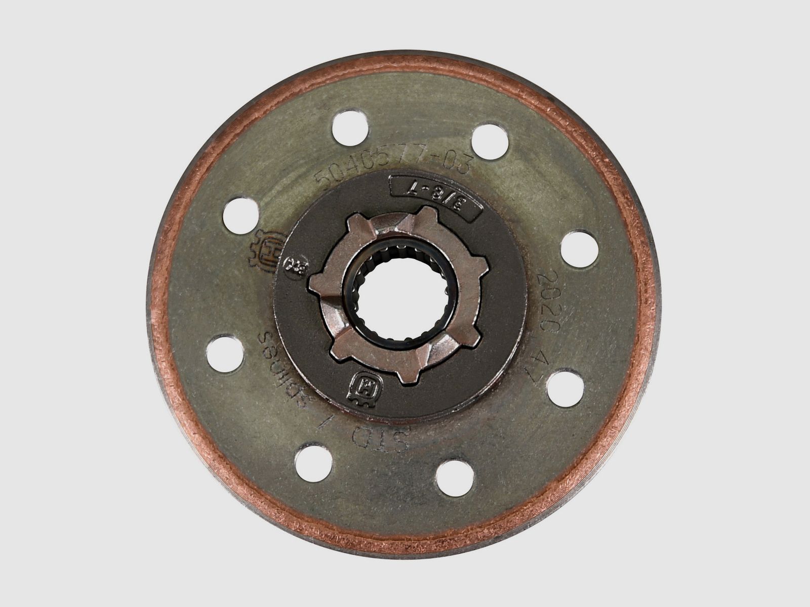 Husqvarna sprocket complete with needle bearing 3/8", 7 teeth, hub width standard