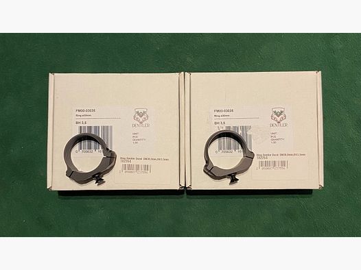 Dentler Montageringe - Paar - BASIS Ring Ø 30 mm BH = 3,5 mm (Aluminium)