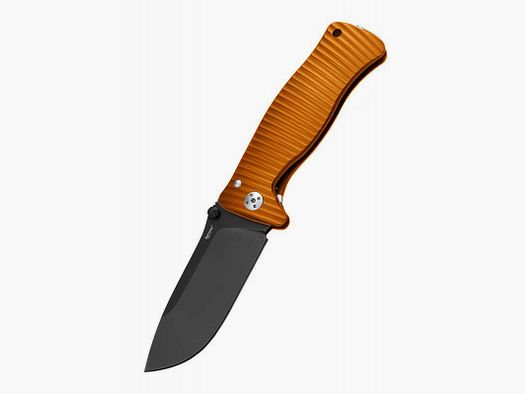 Lionsteel SR1 Aluminium Taschenmesser, Orange, Schwarz, D2