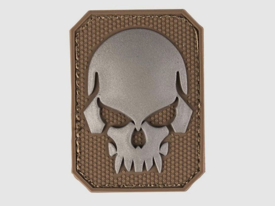PVC Skull Patch 6 x 4,5 cm, afbeelding 3 van 4