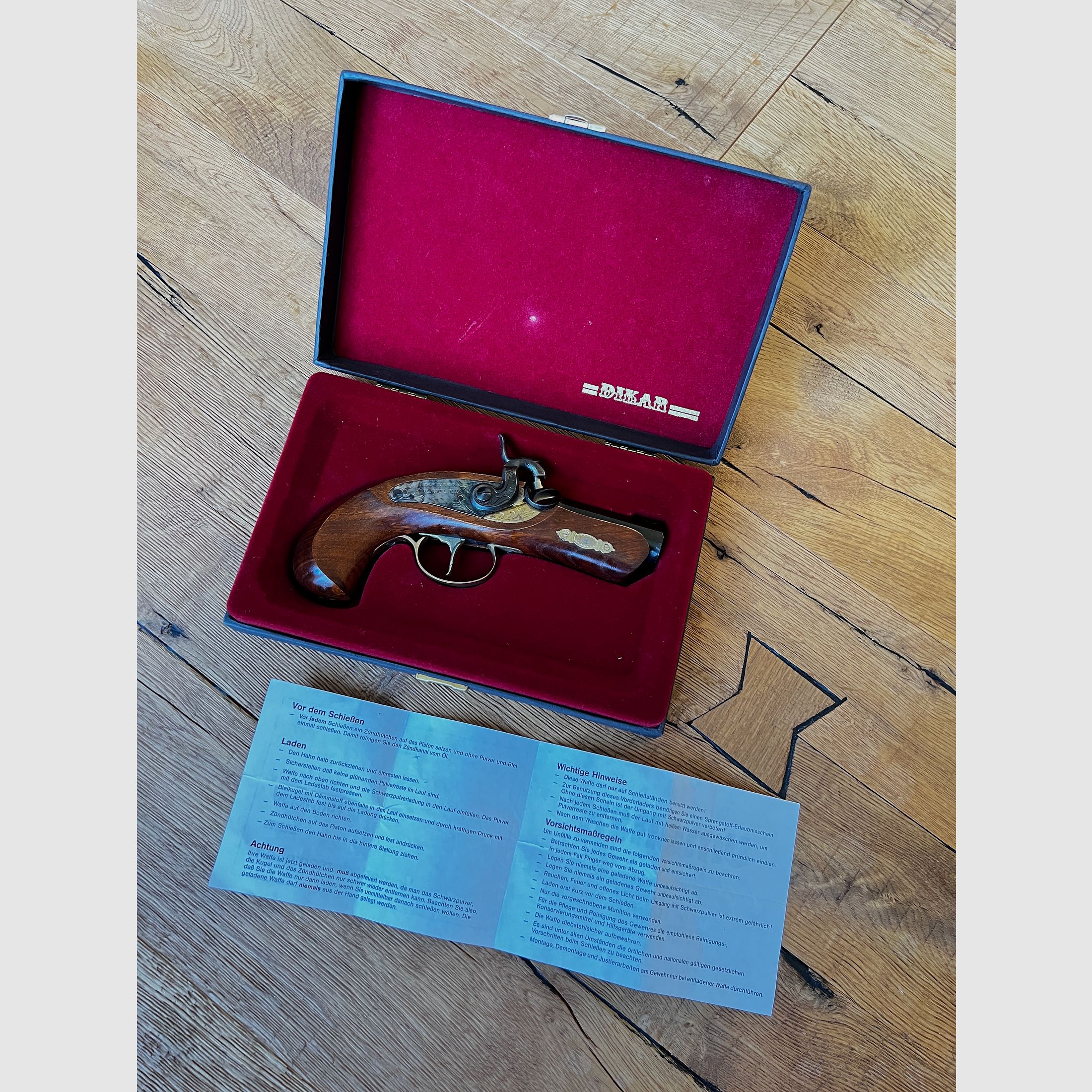 DIKAR Spagna Derringer Philadelphia .45 Cal Fucile a retrocarica Deringer