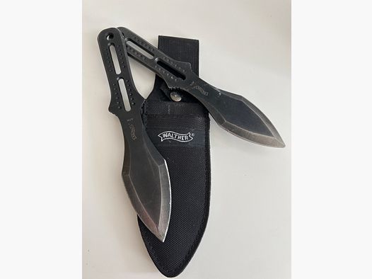 WALTHER WURFMESSER 2x mit OVP und Holster