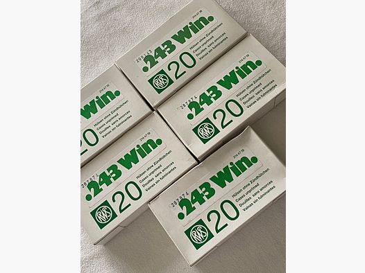 .243 Win. RWS cases without primers 100 pieces