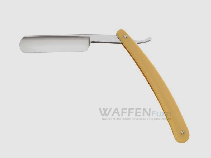 Cuchilla de afeitar clásica de acero al carbono con mango de plástico