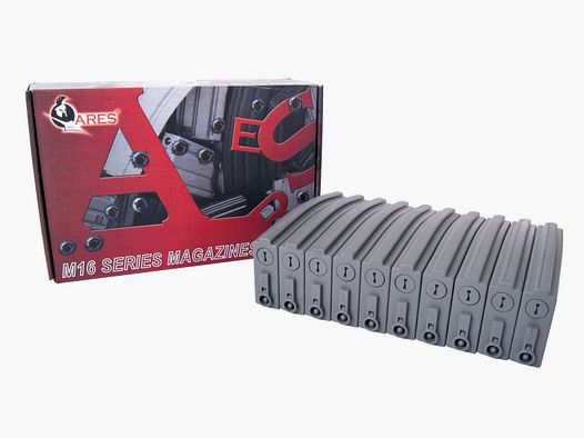 Ares Low Cap M4 Magazine 10 stuks 30 schoten 6mm - Airsoft AEG / S-AEG