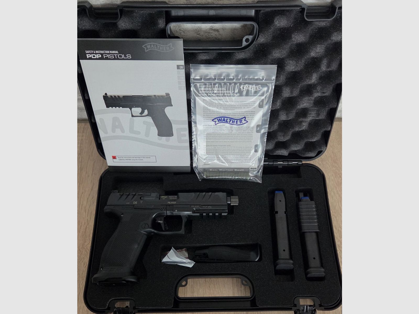 Walther PDP Full Size 5.1” OR Pro SD 9mm Luger pistol